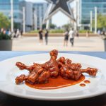 Halal Chicken Wings in Frisco at WingPopZ by Wulf Burger with Brown Sugar BBQ flavor near The Star Dallas Cowboys HQ