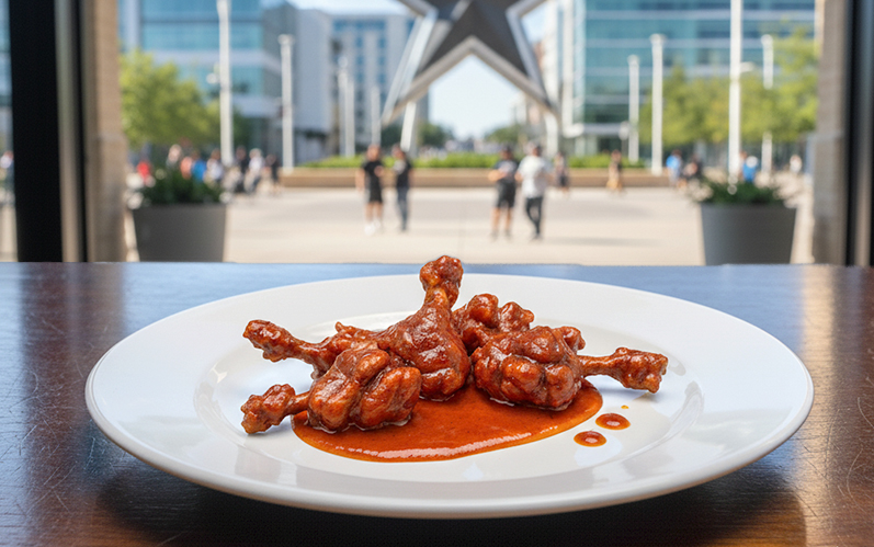 Best Halal Chicken Wings in Frisco Brown Sugar BBQ Flavor | WingPopZ at Wulf Burger Near The Star