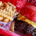 Wulf Burger Plano Dallas green bun Halal burger near The Shops at Legacy with crispy fries