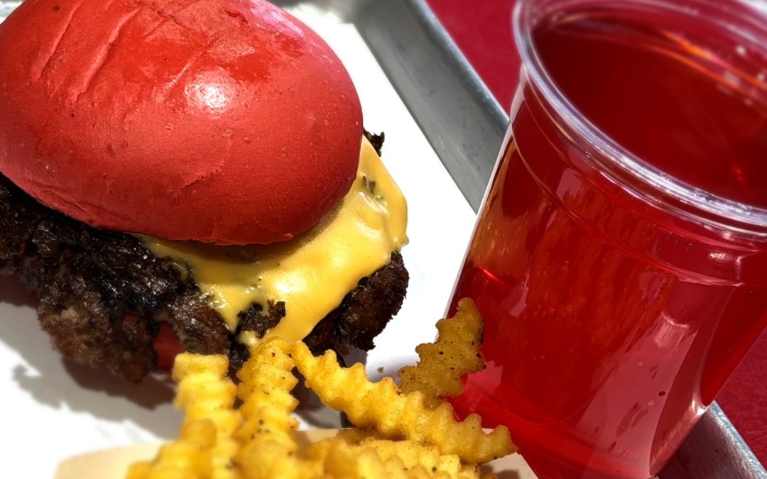 Wulf Burger Quick Stacks with fresh vegetables and double cheese at easy-access Dallas location with ample parking