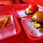 Wulf Burger simple cheeseburger with double American cheese and smash patties in Dallas Texas