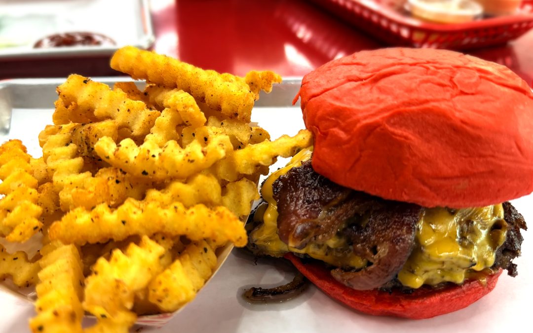 drive in burger ordering Wulf Burger Allen Texas