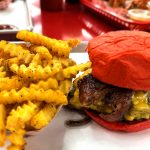 drive in burger ordering Wulf Burger Allen Texas