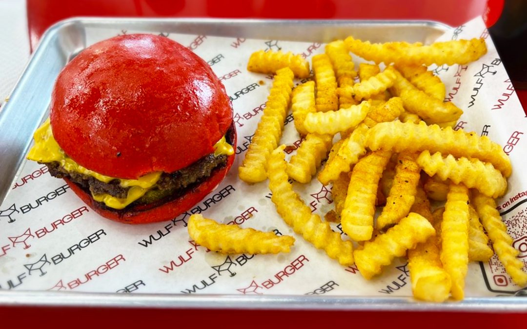 Fresh smashburger from Wulf Burger in Dallas Texas